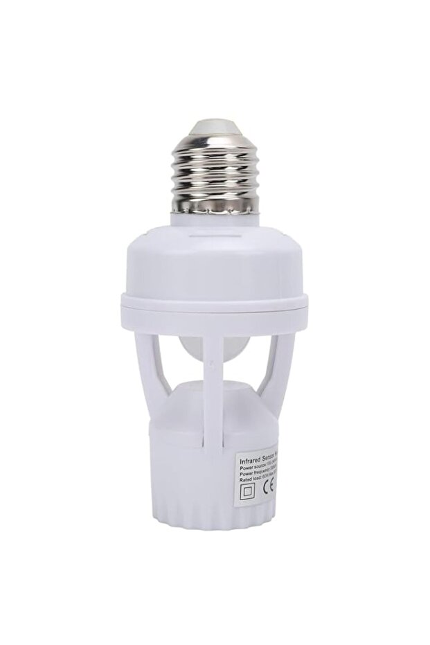 360 Infrared Motion Sensor Light Socket, Lamp Bulb Holder Adapter, Auto On/Off Light Control, for G