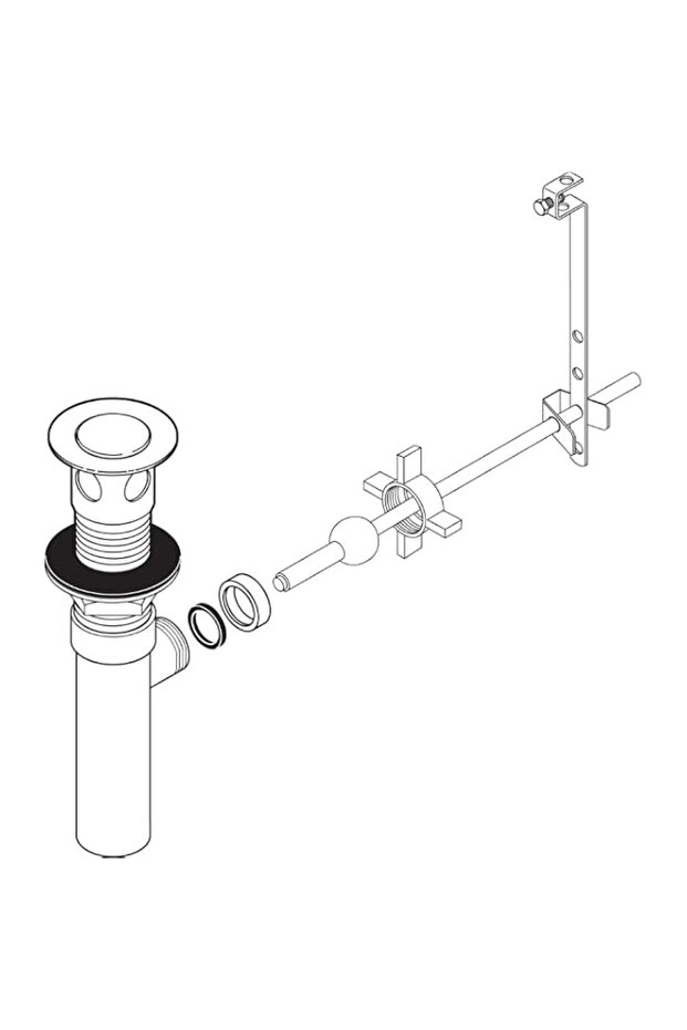 Delta Faucet RP38958 Pop-Up Drain Assembly, Chrome