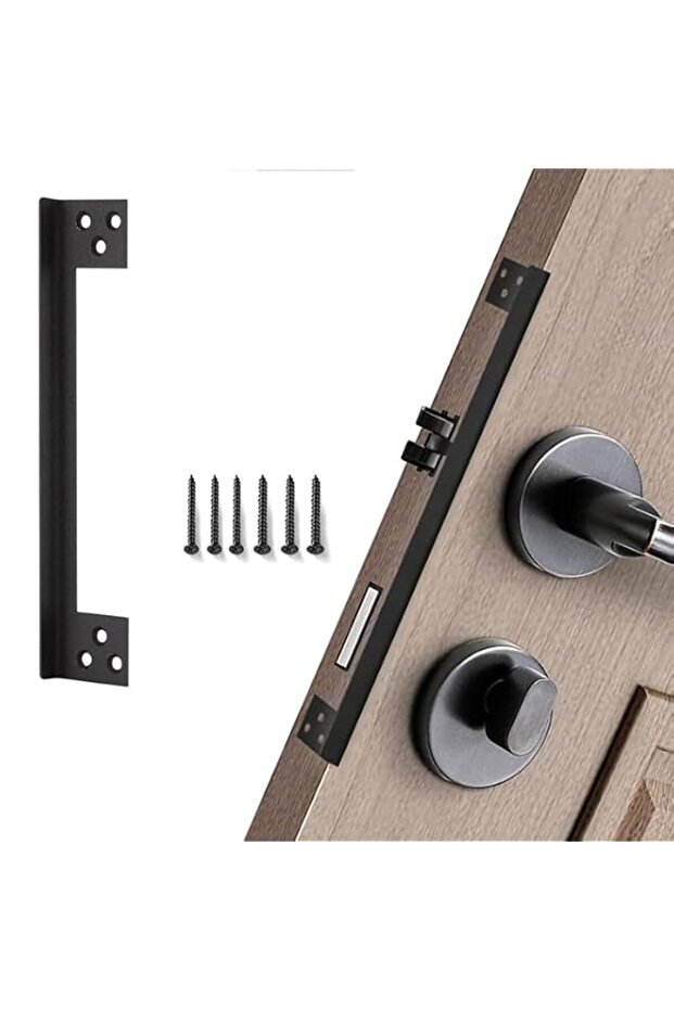 1pcs Door Latch Shield Plate, Security Protector Guard, Anti-Break-in Door Gap Cover, Stainless ste