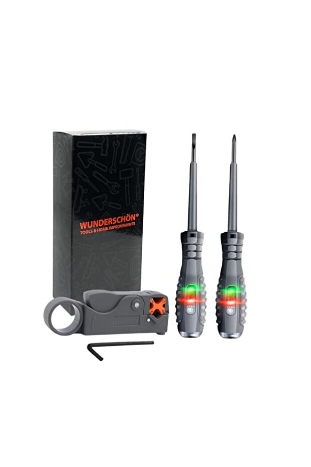 WUNEDRSCHÖN | Electrician Tool Set- Set Of 4 - essential tools for electrical repairs, installation