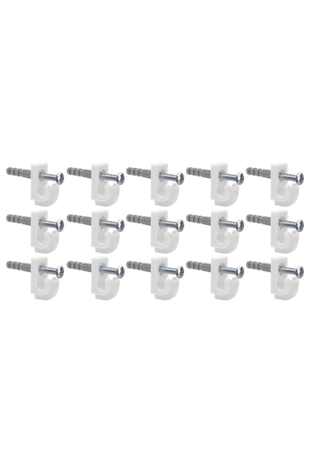 Down Wall Clips 30 Sets Wire Shelf Brackets Loop, Closet Shelves Hardware with Screws and Expansion