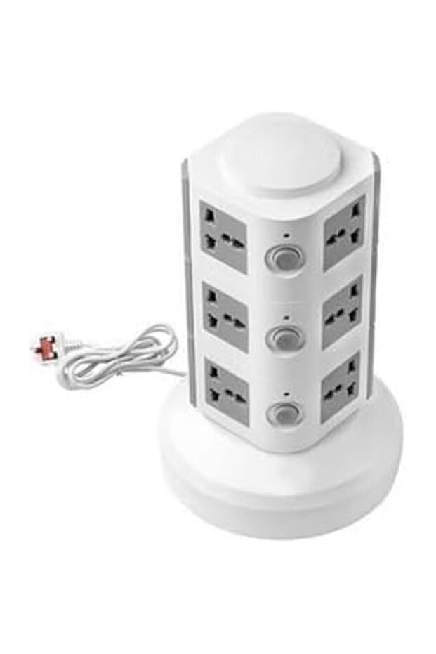 POKKA® Tower extension Lead With 2USB Slots multi Plug Extension Tower Surge Protection Extension c