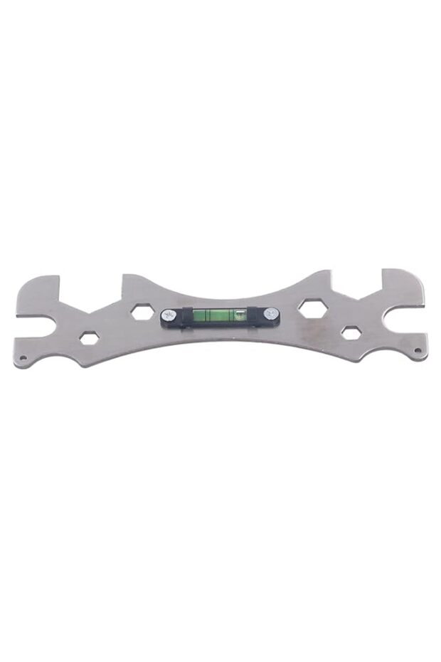 Cryfokt Wrench Tools, Stainless Steel Multifunctional Socket Wrench Wrench Tool with Level, Spanner