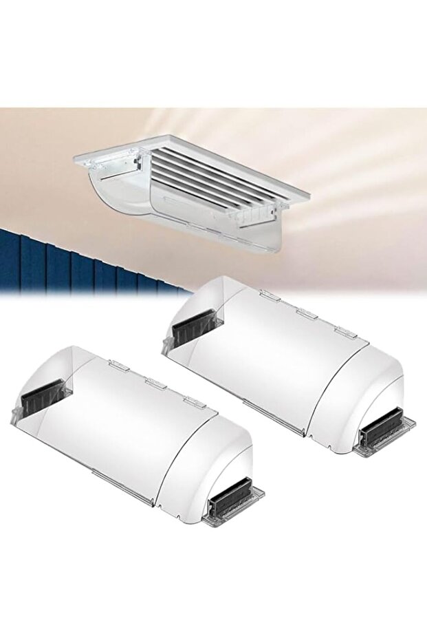 Goodern 2 Pcs Air Vent Deflectors Adjustable Magnetic Heat and Vent Cover,23-39cm Clear Unbreakable
