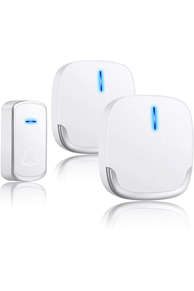 Wireless Doorbell (1 Push Button & 2 Receivers)