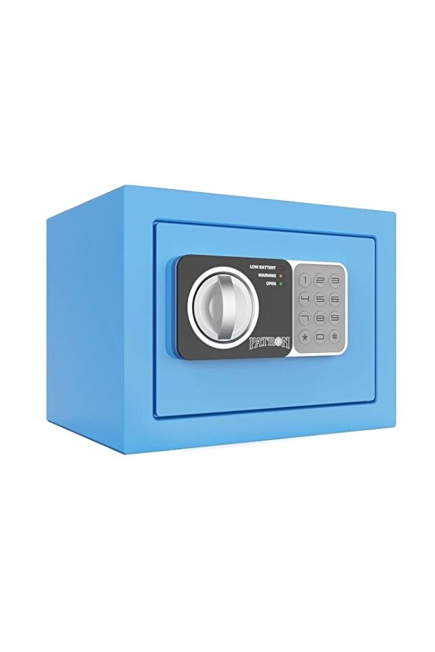 PATRON Small Safe Box With Key, Mini Safe for Money and Jewelry, Wall or Cabinet Safe With Code, 0.
