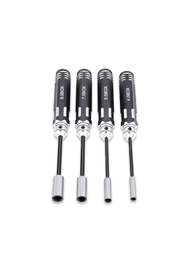 Excefore Hex Nut Driver Set Hexagonal Head Nut Wrench 4.0/5.5/7.0/8.0mm,4Pcs RC Repair Tools Kit So