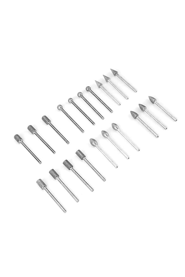 Polishing Disc Set, Efficient Small Area Deburring Tool, 20-Piece Corundum Polishing Bits for Glass