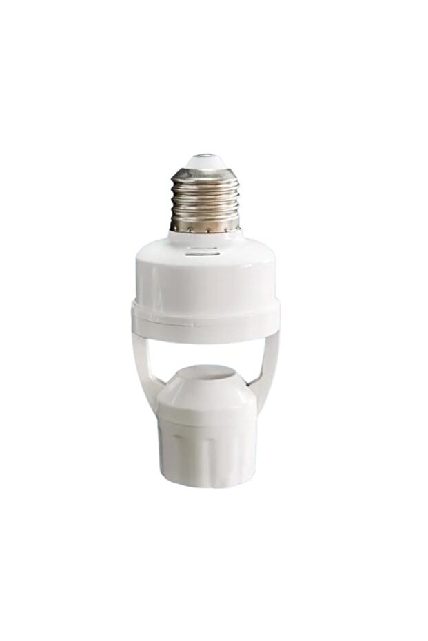 1PCS Intelligent E27 Lamp Holder Converter,Automatic Dusk-to-Dawn Motion-Activated Lighting, With M