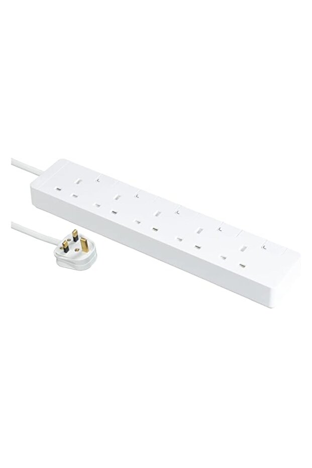 Schneider Electric 5G AvatarOn Trailing Switched Socket Extension Cord, 3 Meter Length, White