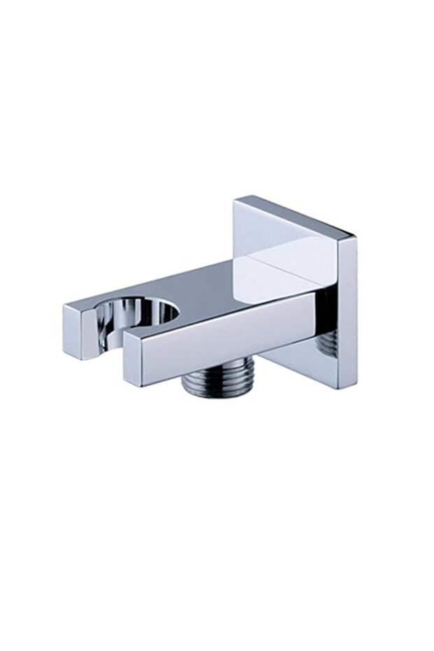Bathroom Brass 2 Function 1/2" NPT Square Handheld Spray Shower Head Bracket Holder with Universal