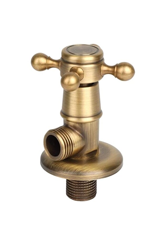 Bathroom Brass Triangle Valve 1/2G Toilet Hardware Vintage Golden Angle Valve European Hardware Uni