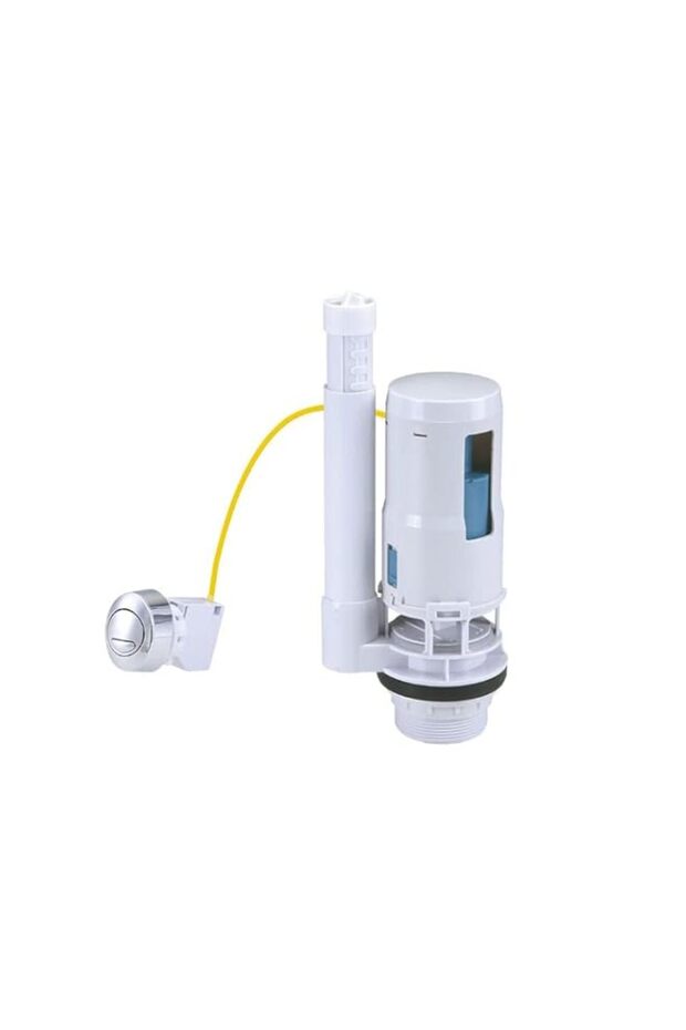 TERRIFI Dual Flush and Fill Toilet Cistern Kit - 2 Inch Push-Type Wire-Controlled Split Drain Valve