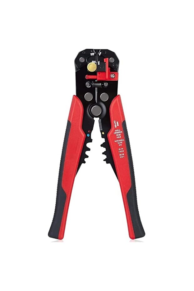 MIKUL Multifunctional Cable Wire Stripper Cutter, Crimping Stripping Plier Tool, Self-adjusting 8"