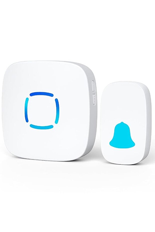 LIMOS Wireless Doorbell Kit - Waterproof Door Bell with 36 Chimes, Adjustable Volume & LED Flash, 1