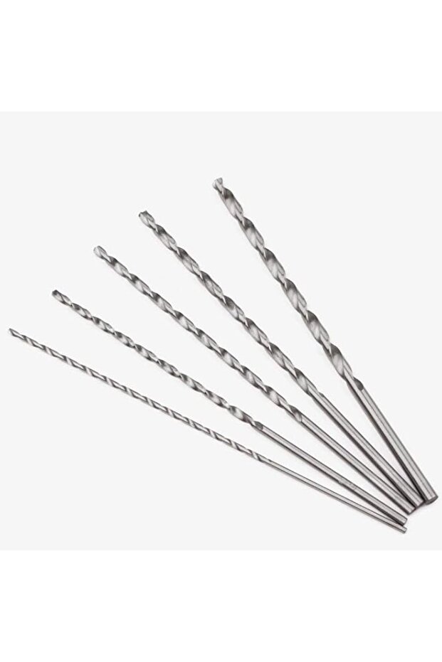5 PCS Extra Long Twist Drill Bits,Spiral Drill Bits High Hardness 150 mm Long High-Speed Steel Wood
