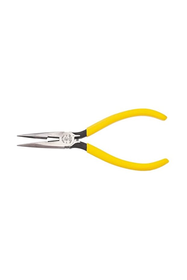 Klein Tools D203-6C Standard Long Nose Cutting Pliers with Spring, 6-Inch