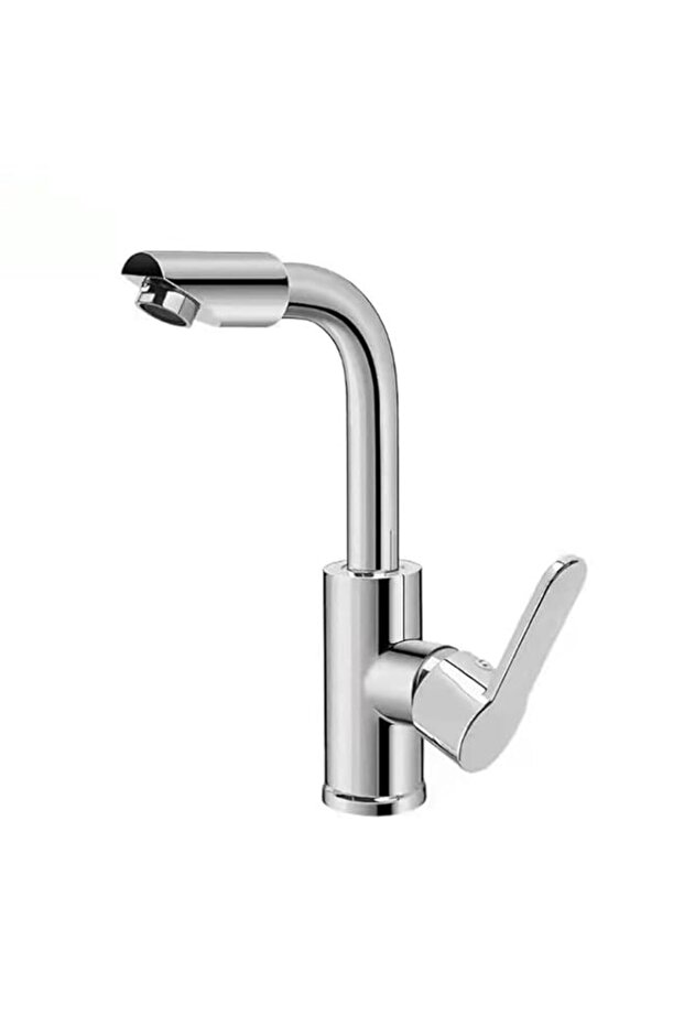 Single Lever Basin Mixer 720° Rotation,Cold & Hot Water Bathroom Faucet With 2 hoses,Water Saving B