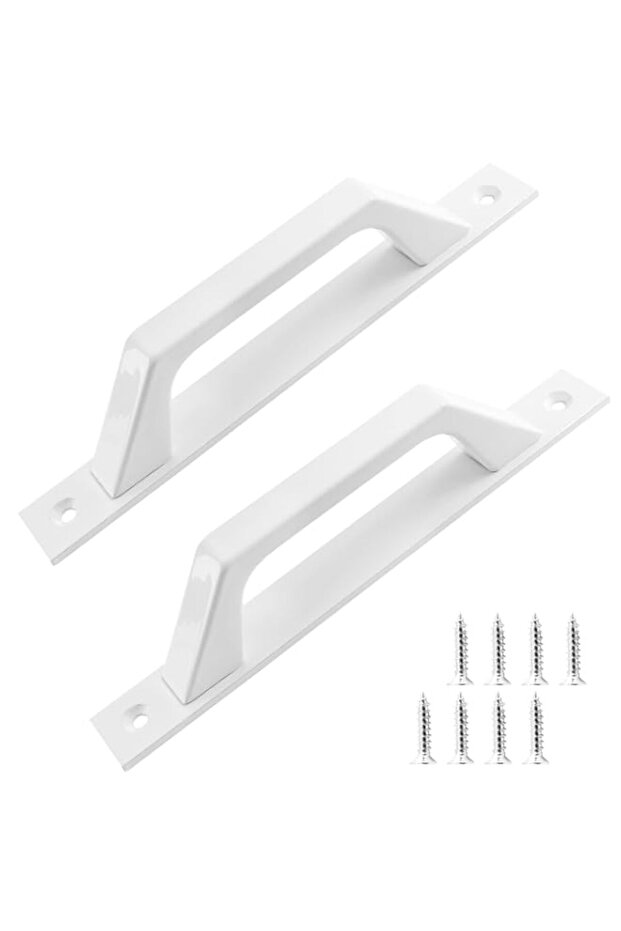 Jiozermi 2 Pack Sliding Barn Door Handles, 7.9 Inch Gate Door Handles, Aluminium Alloy Pull Handle