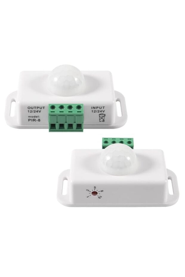2 Pcs DC 12V/24V PIR Motion Sensor Switch, Body Infrared Detector with Timer Function, Automatic Co