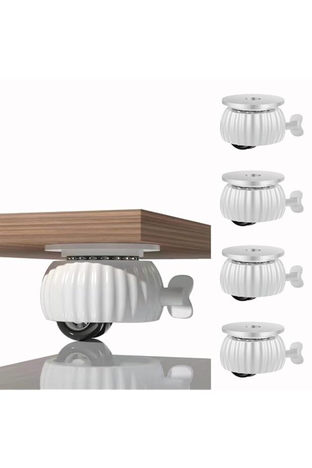 Self-Adhesive Caster Wheels, Storage Box,Mop Bucket,Small Universal Pulleys, 360 Degree Rotating Ca