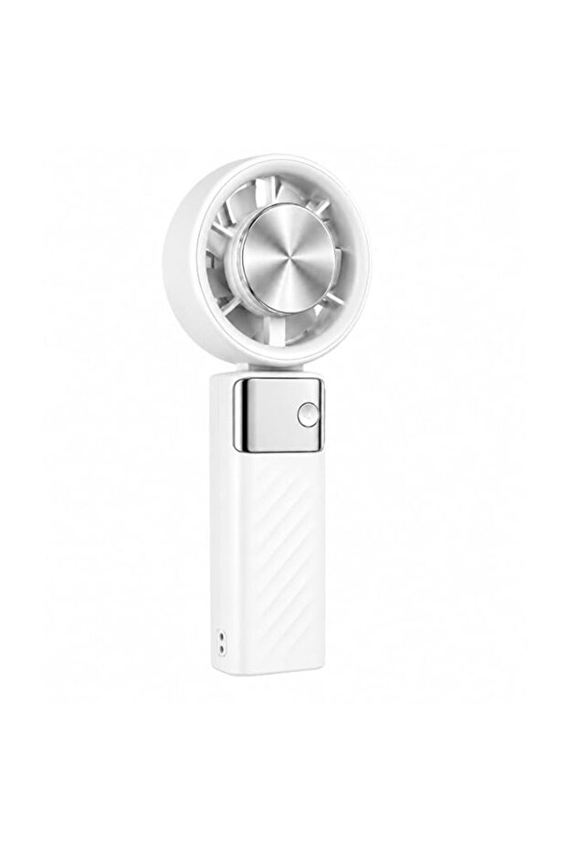 Advanced portable handheld turbine fan with digital display, 4000mAh battery, USB charging, semicon