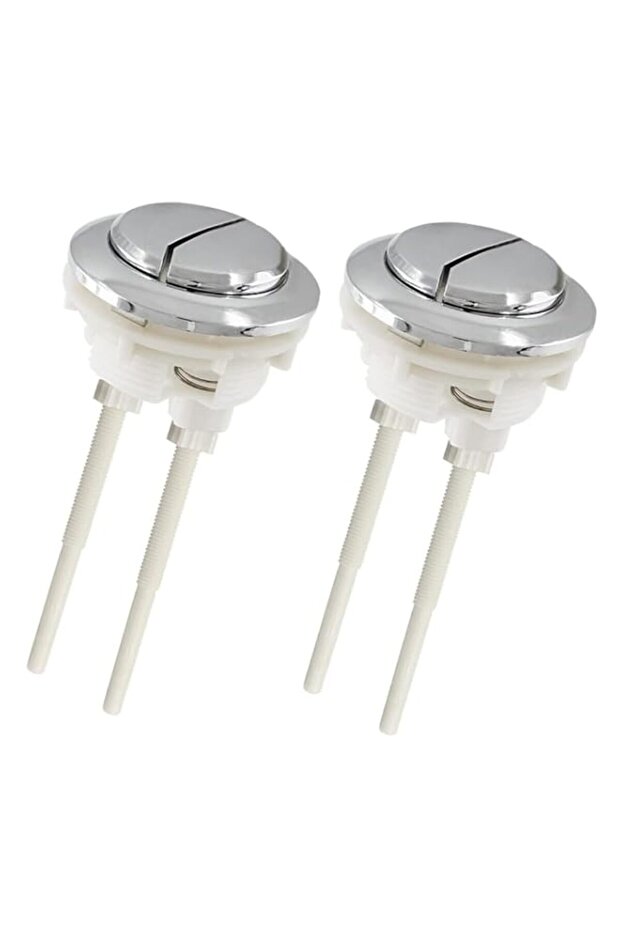 2 Pack 38mm Dual Push Flushing Toilet Button, Replacement Tank Valve