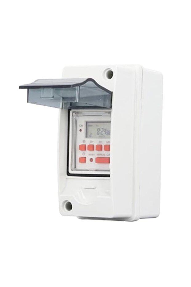 gernie Programmable Digital Timer Switch, 7 Day 28 On Off Schedules LCD Display Programmable Digita