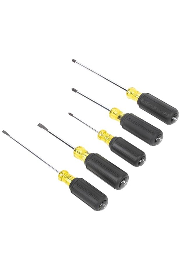Klein Tools 85805 Screwdriver Set, Made in USA, Multi-Purpose Precision Machined Tips, (3) Phillips