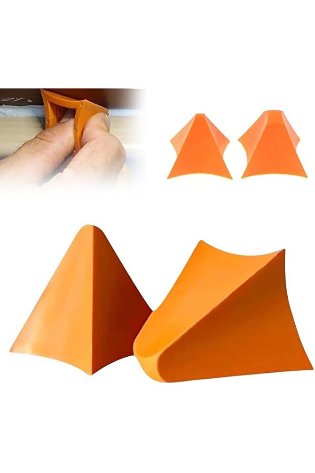 YelaJoy Caulking Tool, Caulk Remover Tool, Orange Silicone Seam Tool Kit, Effective Grout Spreader