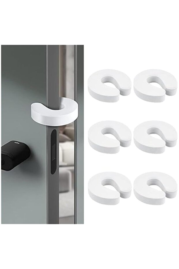 Bukela Automatic Anti-Pinch Door Stopper No Drilling& Tools Easy to Install and Use 6 Pack Doors Fi