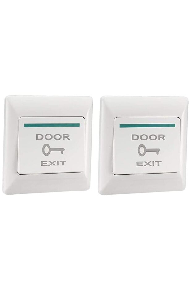 Rubik Push to Exit Button, Flame Retardant NO/COM Switch Panel for Access Control Door Release and