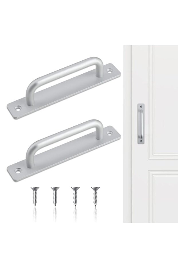 Excefore Sliding Door Handles, 2 Pcs Pull Push Door Handles, Stainless Steel Sliding Handles, Bathr