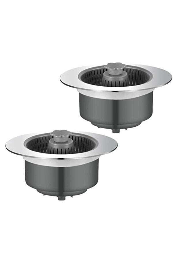 Rubik Kitchen Sink Drain Strainer Stopper, 2 Pack Food Catcher Filter 108mm Diameter