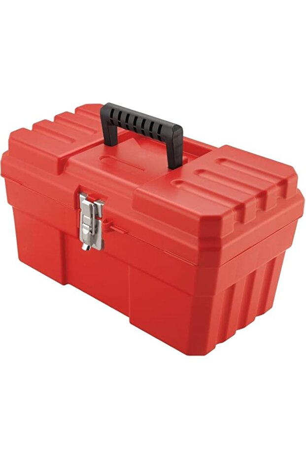 Akro-Mils 09514 ProBox Plastic Toolbox with Removable Tray for Tools, Hobby or Craft Storage, 14-In