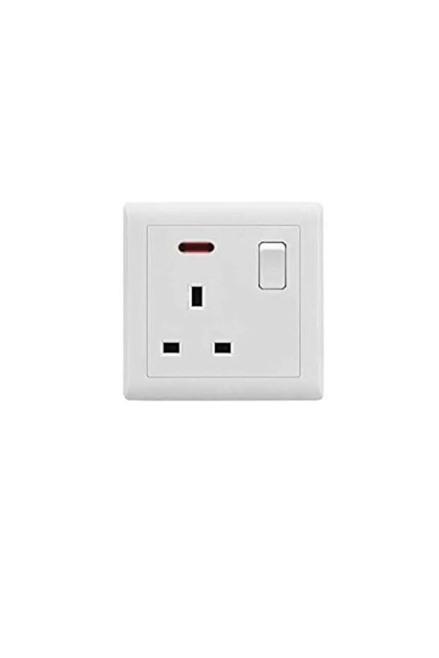 VMAX Premium 13A Switch Socket with Neon (White)