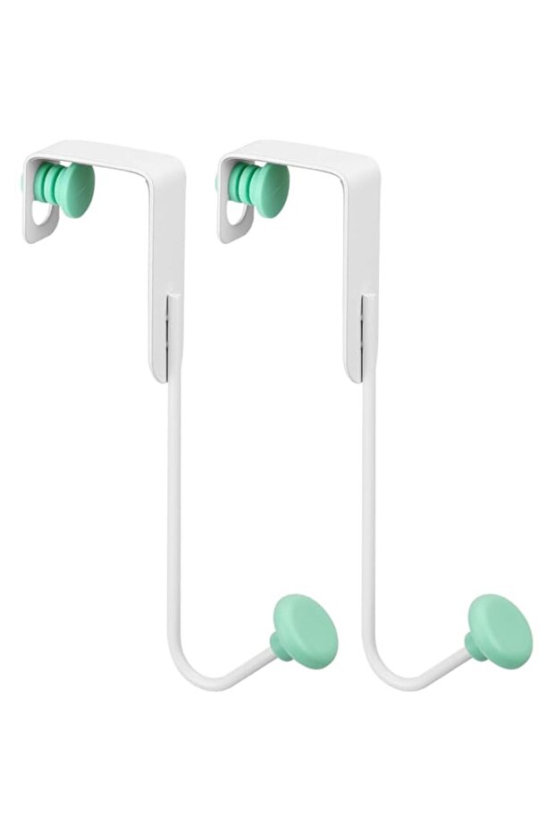 NALACAL Over The Door Hooks - 2 Pack Adjustable Hangers Hooks, Heavy Duty Hangers with Scratch-Prev
