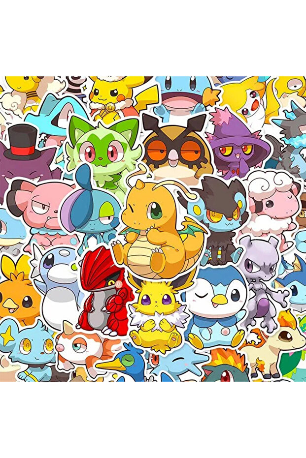 10PCS 10/30/50pcs Anime Pokemon Cute Graffiti Stickers Cartoon Decoration DIY Skateboard Scrapbook L
