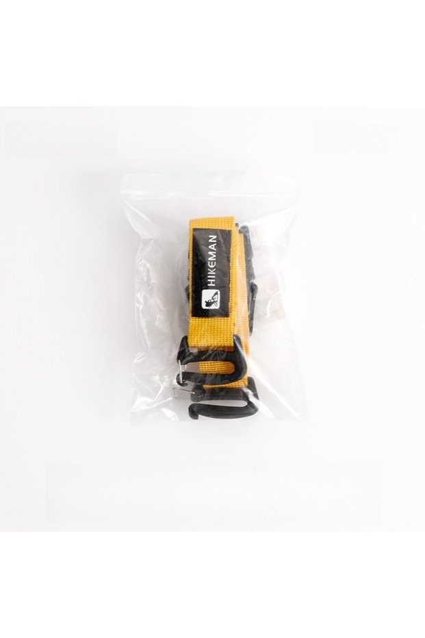 Yellow 1Pcs Adjustable 18.5-49.5cm Luggage Straps Outdoor Hiking Travel Backpacking Straps Wear-resi