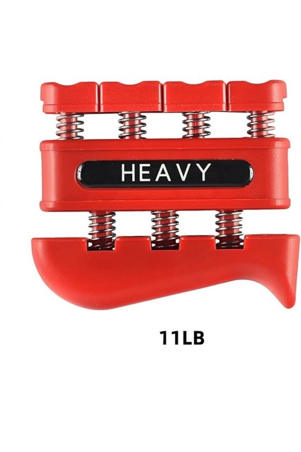 Red-11LB Finger Strengthener Finger Exerciser for Forearm and Hand Strengthener Hand Grip Workout Eq