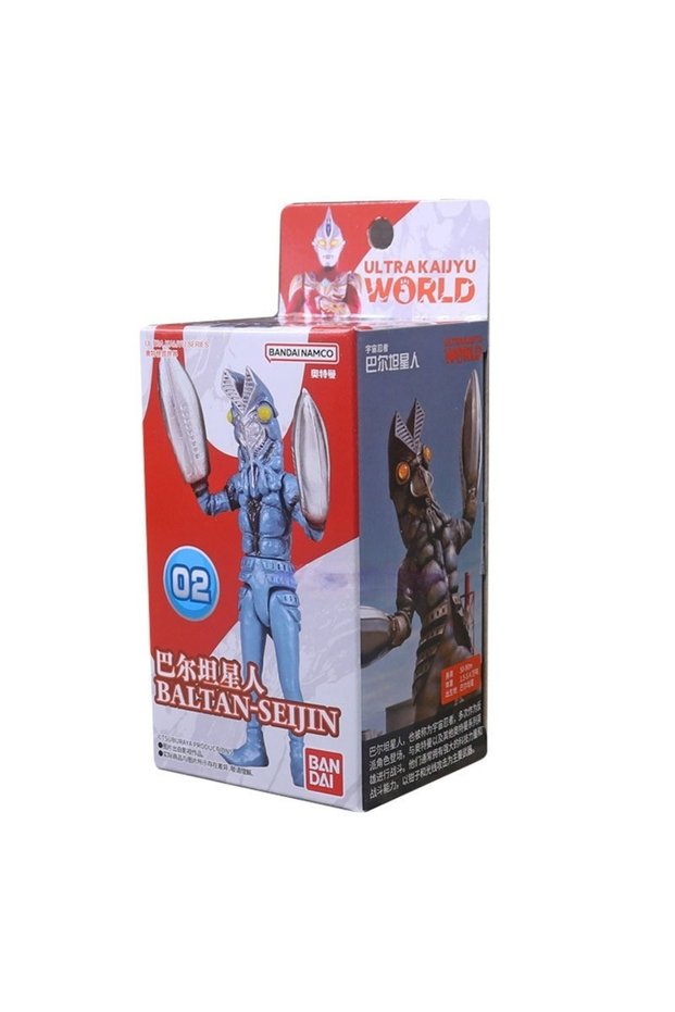 Bandai 10cm Baltanseijin Ultra Kaiju Series Monster World Baltanseijin Mini Figure - Collector's Gif