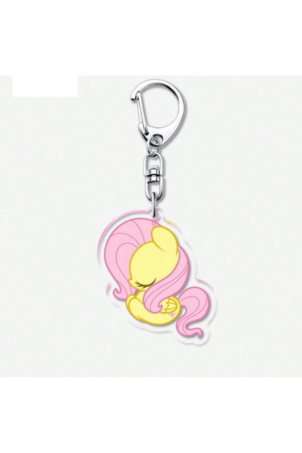 Hasbro Fluorescence Yellow 1/6pcs Cartoon Hanging Ornaments, Acrylic Keychains, Small Gifts, Ins-Ins