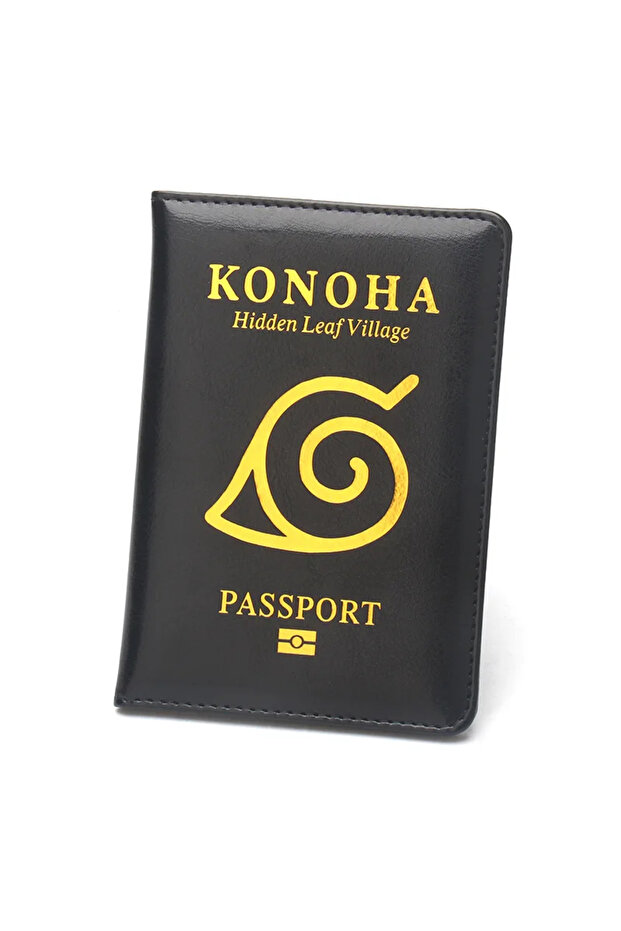 Bandai A Japanese anime Naruto Konohagakure Anime peripherals Passport Holder Small gift anime merch