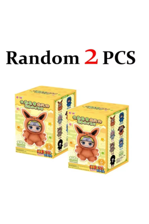 Bandai no box Random 2 pcs Bandai Cartoon backpack pendant, anime peripheral gift box, Naruto Blind