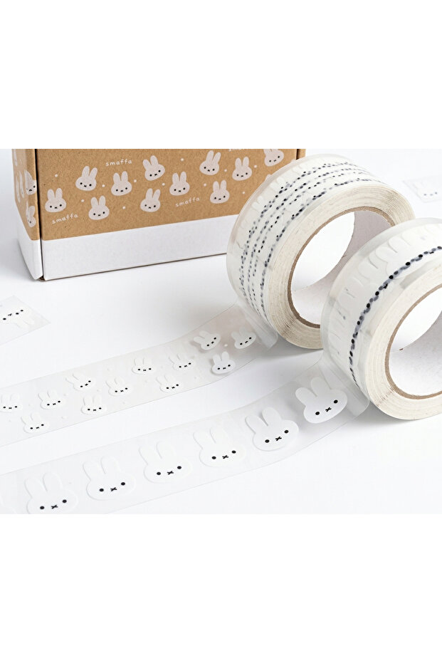 2 Styles One Each 1/2 roll of Miffy Rabbit large tape sealing tape transparent bottom cute Miffy per