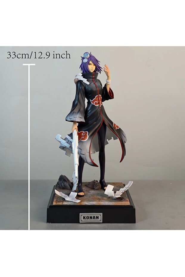 Bandai Konan 33cm 12.9 inch Anime Konan Action Figures Pvc Statue Desktop Ornamen Collection Statue