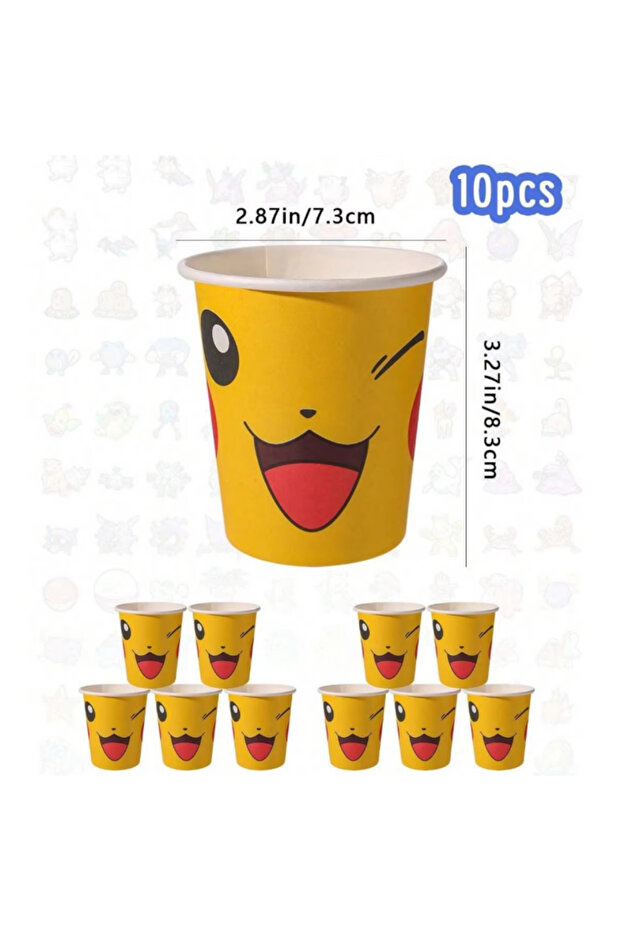 style 6 10/24 pcs Cute Birthday Party Tableware, Theme Disposable Party Decoration, Birthday Party D