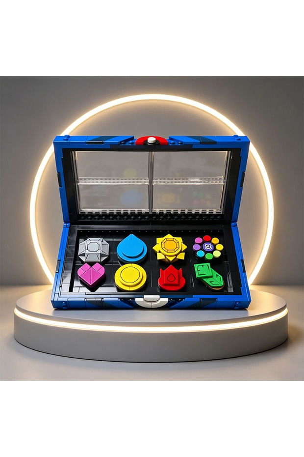 MOC MOC 312pcs Popular Anime Kanto Region Badge Collection Model Diy Creative Assembly Festival Part
