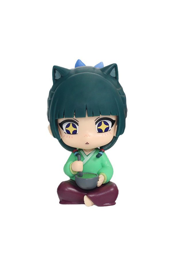 Bandai 11cm Maomao 8.5cm Kusuriya no Hitorigoto Anime Figure Look Up Maomao Action Figure Q Version