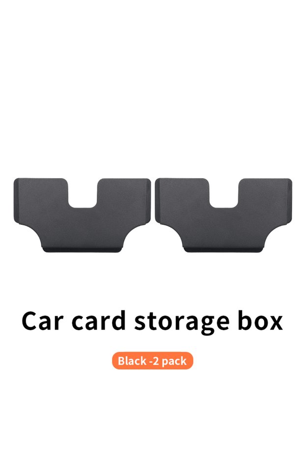 2pcs Newest Car Mounted Card Holder Voucher Storage Box Car Refueling High-Speed Card Slot Card Hold